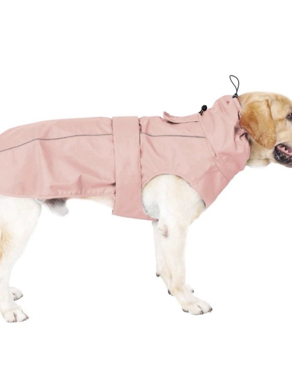 Mamore Adjustable lightweight waterproof Pink dog raincoat Size Large